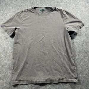 J Crew Shirt Mens‎ Large Tall Gray Basic Casual Crewneck Tee T-Shirt Oarsman